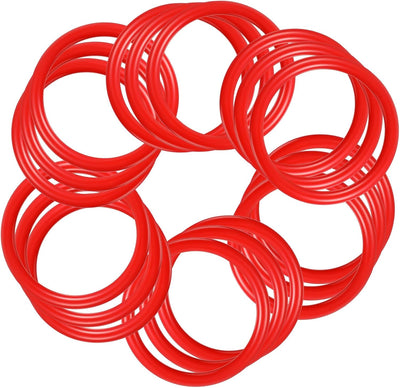 48 Anillos Plástico 2.9pulg Botellas Rojas Juegos Piscina