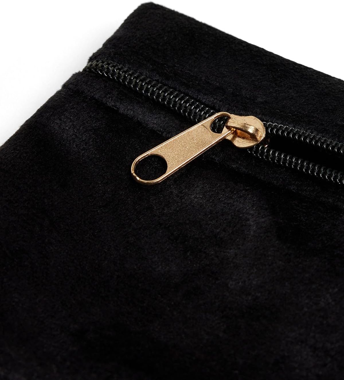 3 bolsas terciopelo con cremallera para joyas 4x4pulg azul