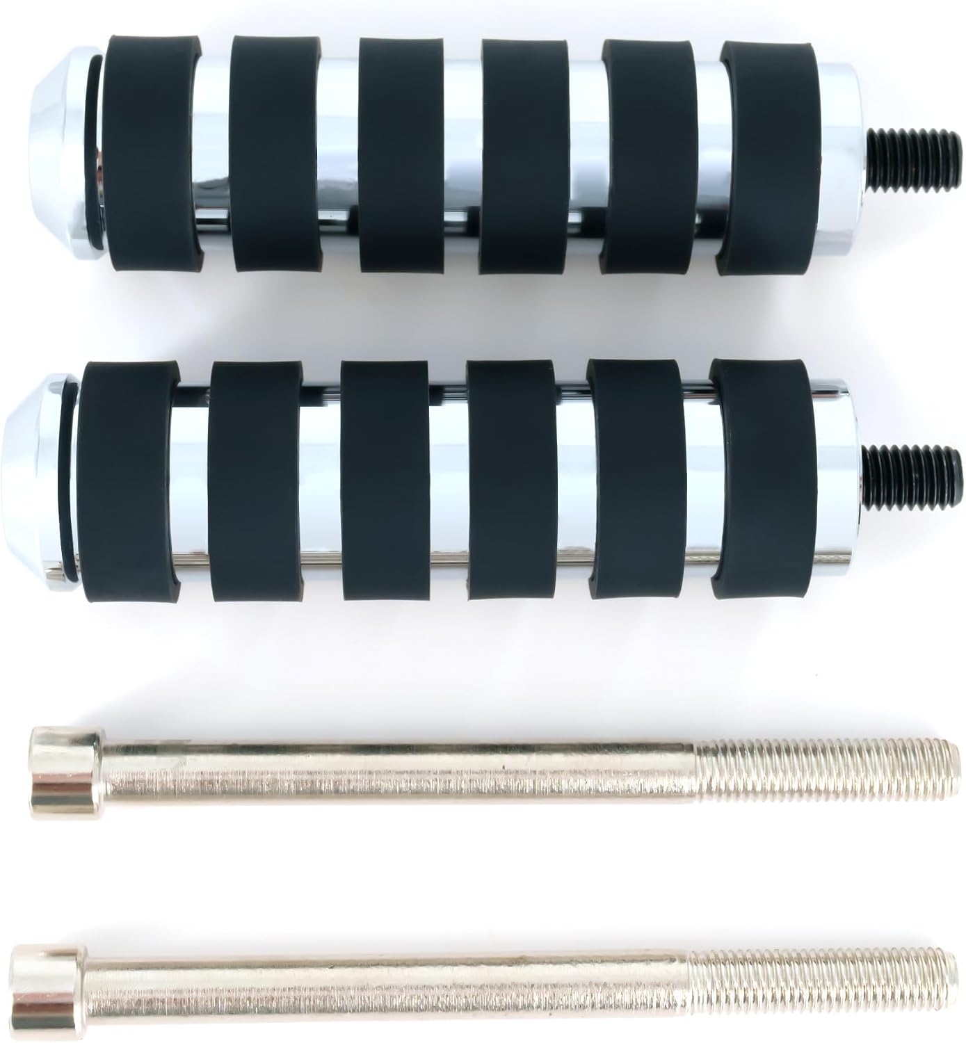 Estribos extendidos 3.8" para Harley Softail Dyna cromado