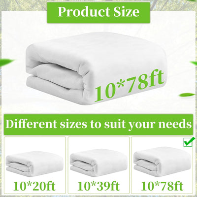 Mosquitera jardín 78x10 pies malla blanca 3x24m