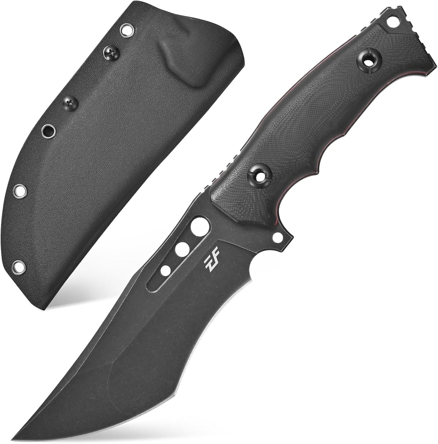 Cuchillo EDC Hoja AUS-10 G10 Mango Negro