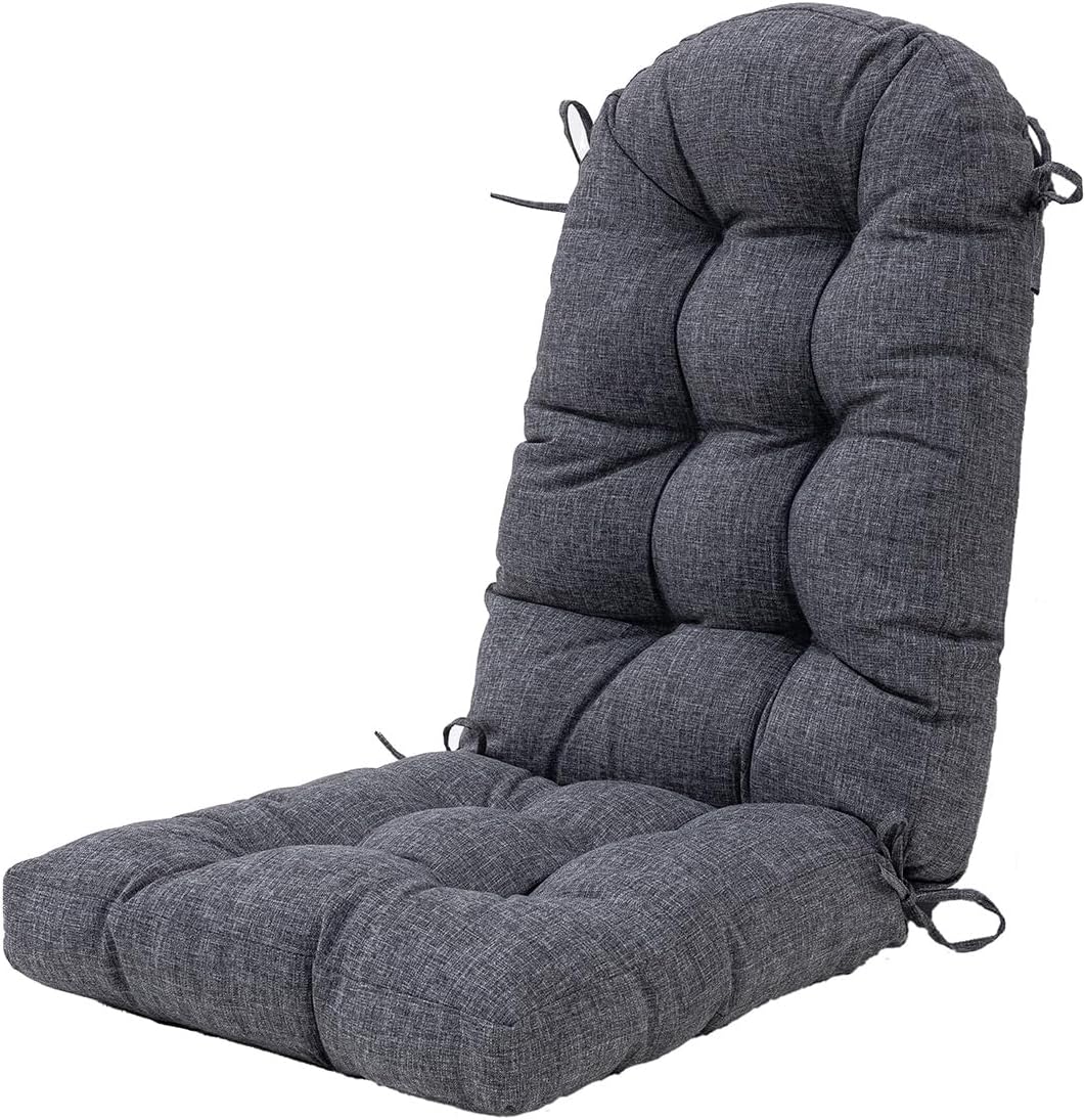 Cojín silla mecedora Adirondack 49x19" color negro