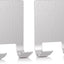 Soporte adhesivo para maquinilla pared metal plateado 2uds