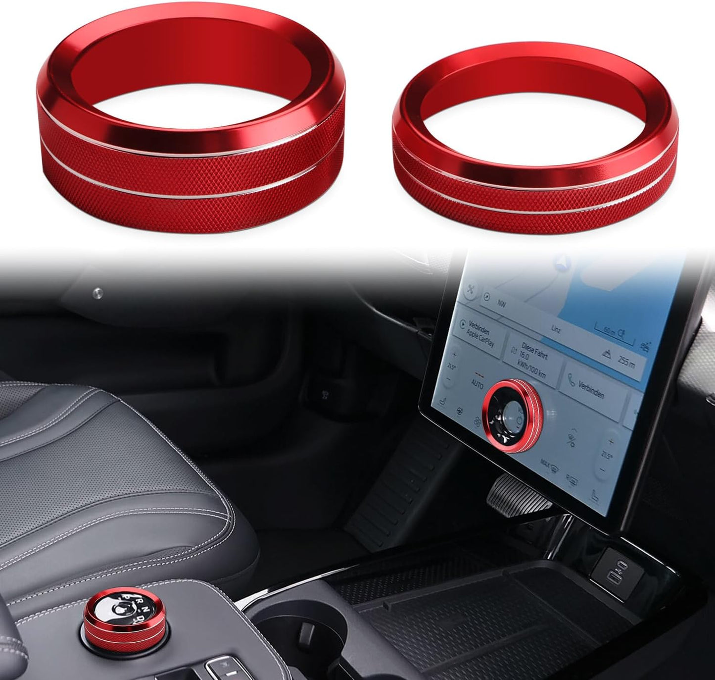 Cubierta perilla volumen comp Ford Mach-E anillo aluminio