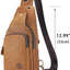 Bolso bandolera cuero genuino hombre