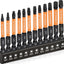Set 12 Brocas Cuadradas S2 Acero Aleado Cabezales Magnéticos