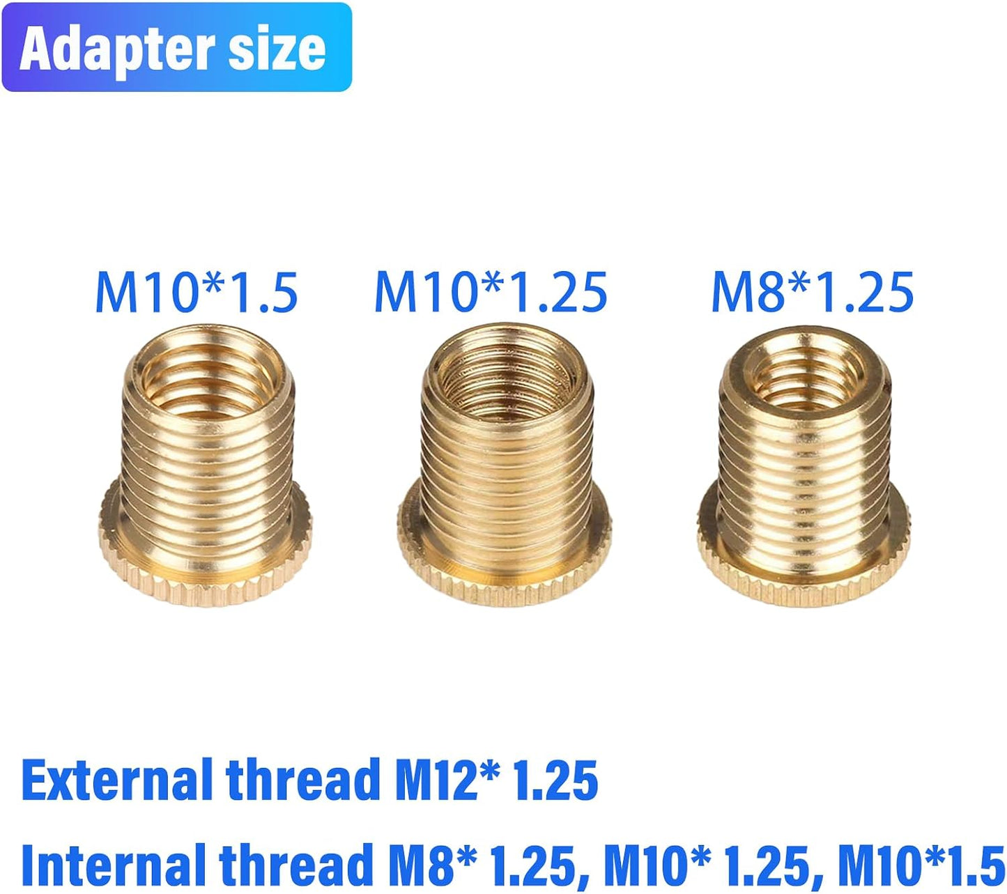 Adaptadores rosca universal para palanca cambios M8-M12