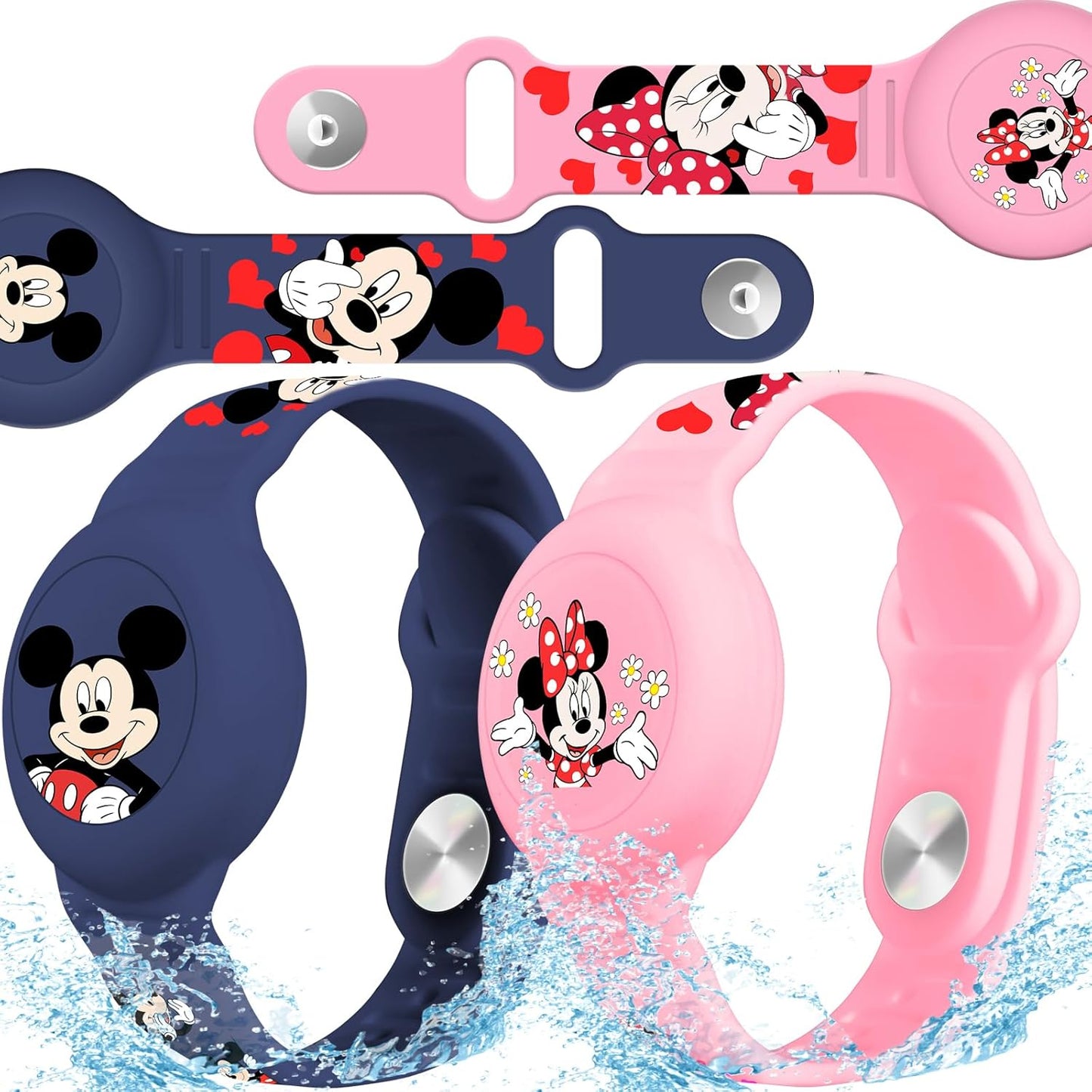 Pulsera Airtag para niños con soporte dibujos