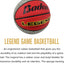 Balón baloncesto de goma