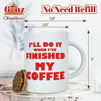 Taza cerámica extragrande 67oz regalo divertido para adultos