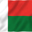 Bandera Madagascar 3x5ft poliéster ojales latón doble