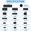 143 Tapas Goma para Vacío 1/8-5/32" Automotriz