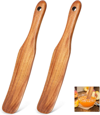 2 Espátulas Teca para Masa Madre y Hornear