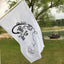 Bandera blanca poliéster 12x18" 2uds con ojales latón