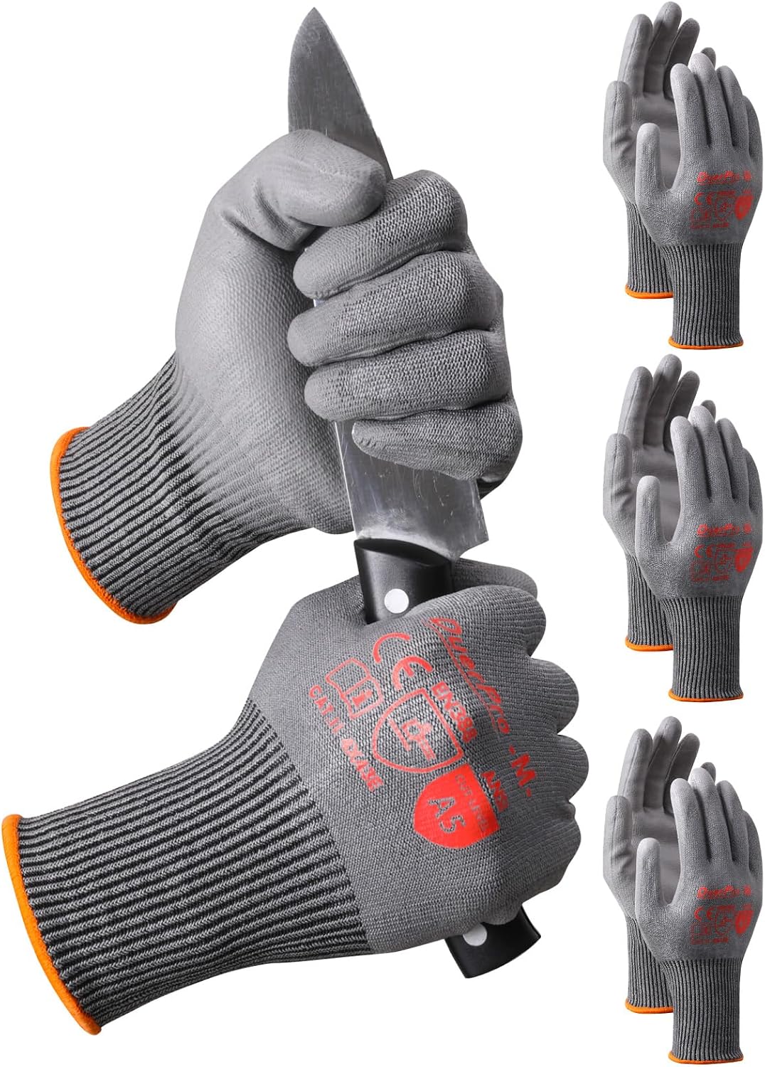 Guantes cortes nivel 5 antideslizante fábrica construcción
