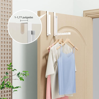 Colgador puerta plegable para secar ropa 2 Pzas