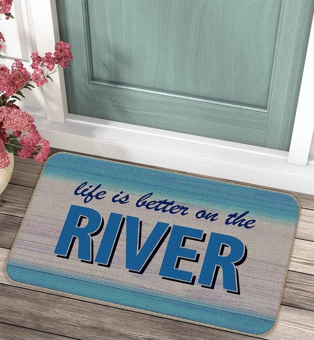 Tapete decorativo para puerta de río 17x30"