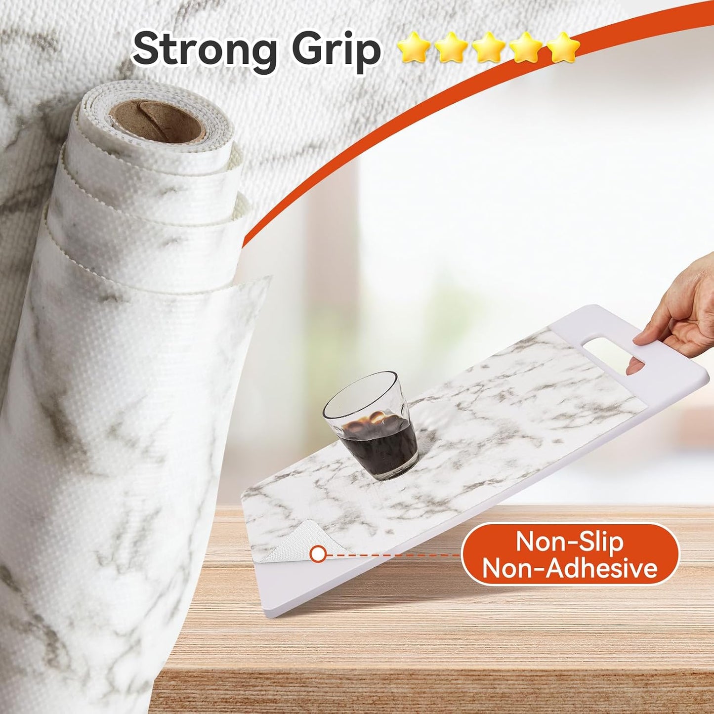 Papel revestimiento estantes antiderrap impermeable