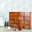 Organiz. cajones madera vintage 16 cajones hogar oficina