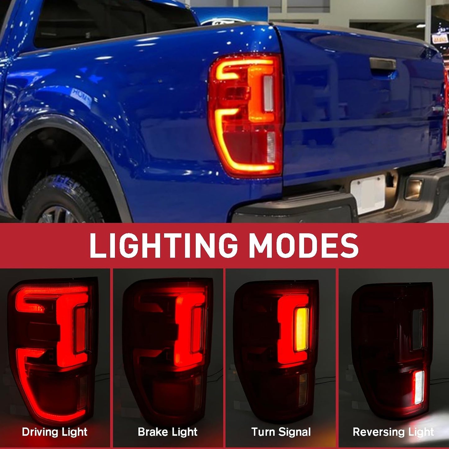 Lámpara trasera LED comp Ford Ranger 19-23 izq conductor