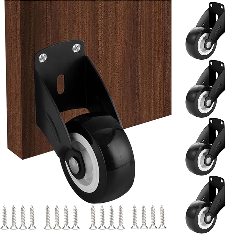 4 Ruedas Puerta 2pulg Madera Anti-hundimiento con Soporte