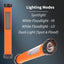 Linterna LED multiusos color naranja