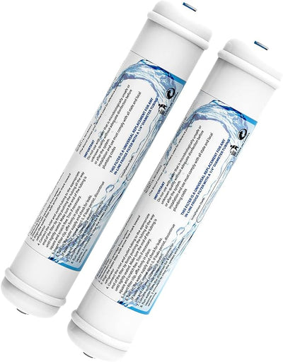 2 Filtros agua 1/4" carbón activado para refrigerador