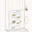 Soporte giratorio joyas aretes decoración blanco