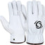 12 Pzas Guantes Cuero Trabajo Almacén Jardinería