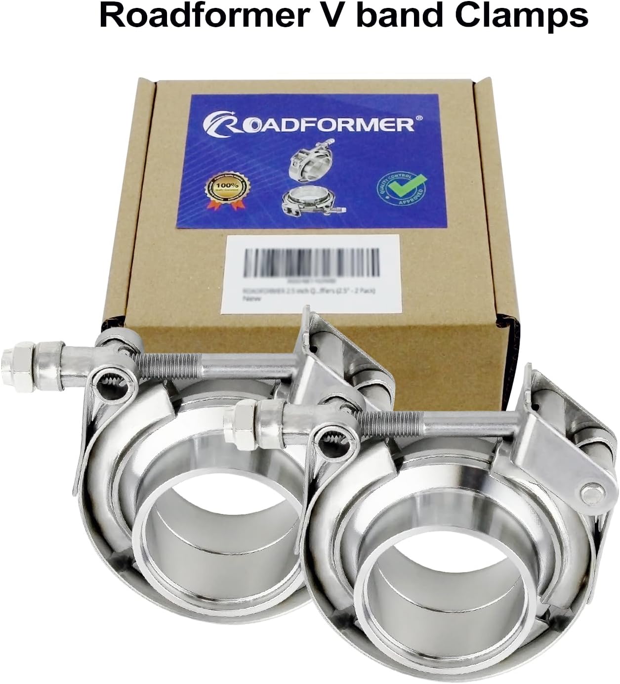 Abrazadera V 2.25" acero inox para escape automotriz
