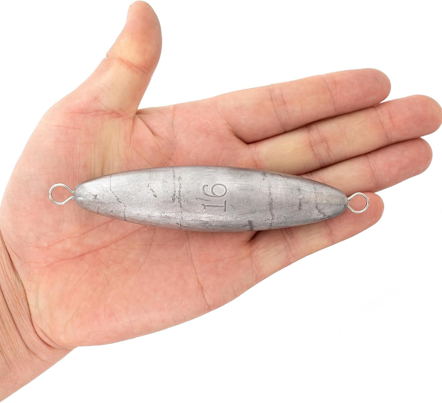 Plomada torpedo alambre para pesca salada 2-48oz