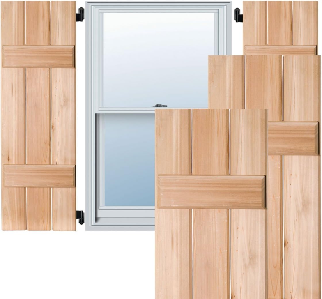 Contraventanas madera pino 12x28pulg sin acabado