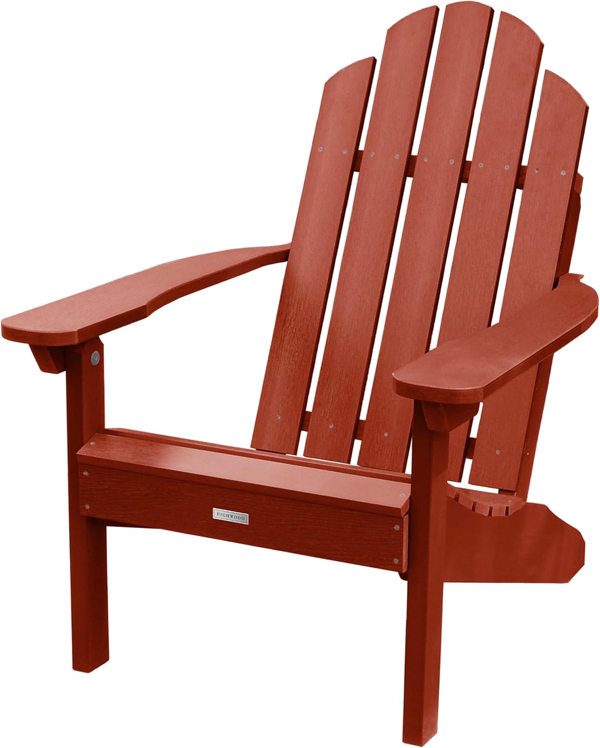 Silla clásica estilo Westport Adirondack rojo rustico