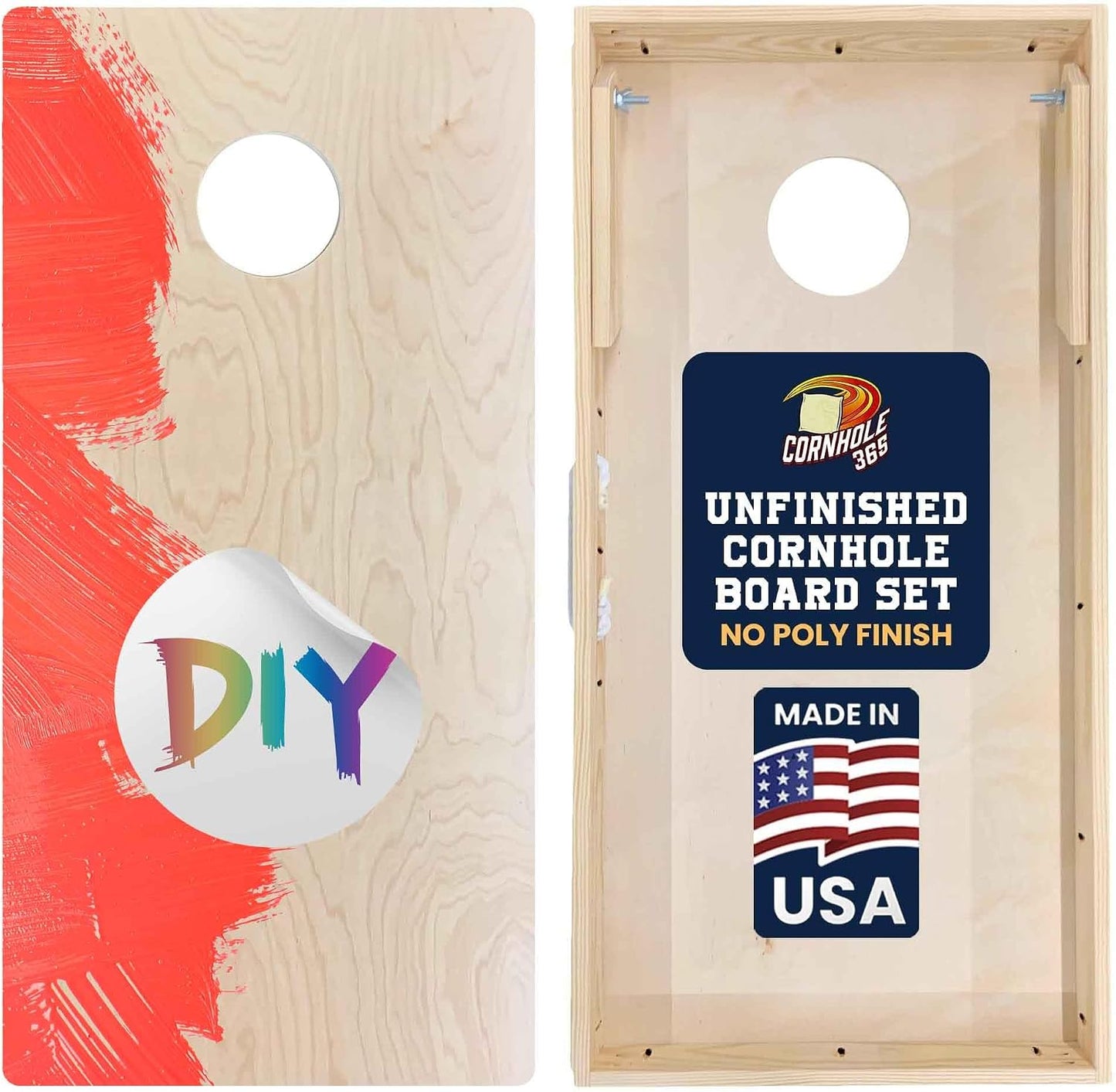 Tablero Cornhole Madera Sólida Tamaño Reglamento