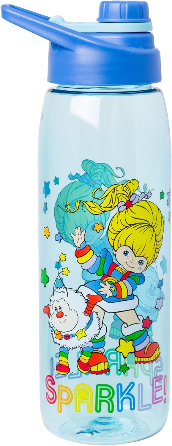 Botella agua diseño Rainbow Brite tapa roscada 28oz