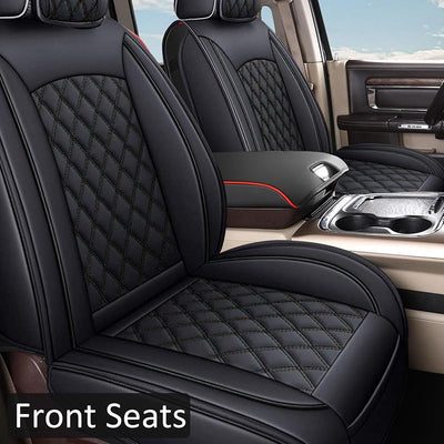 Fundas asiento cuero Chevy Colorado 15-26 Z71 LT ZR2 negro