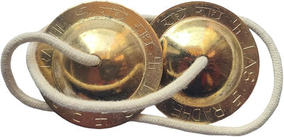 Platillos de metal Manjeera para Puja Bhavi-1