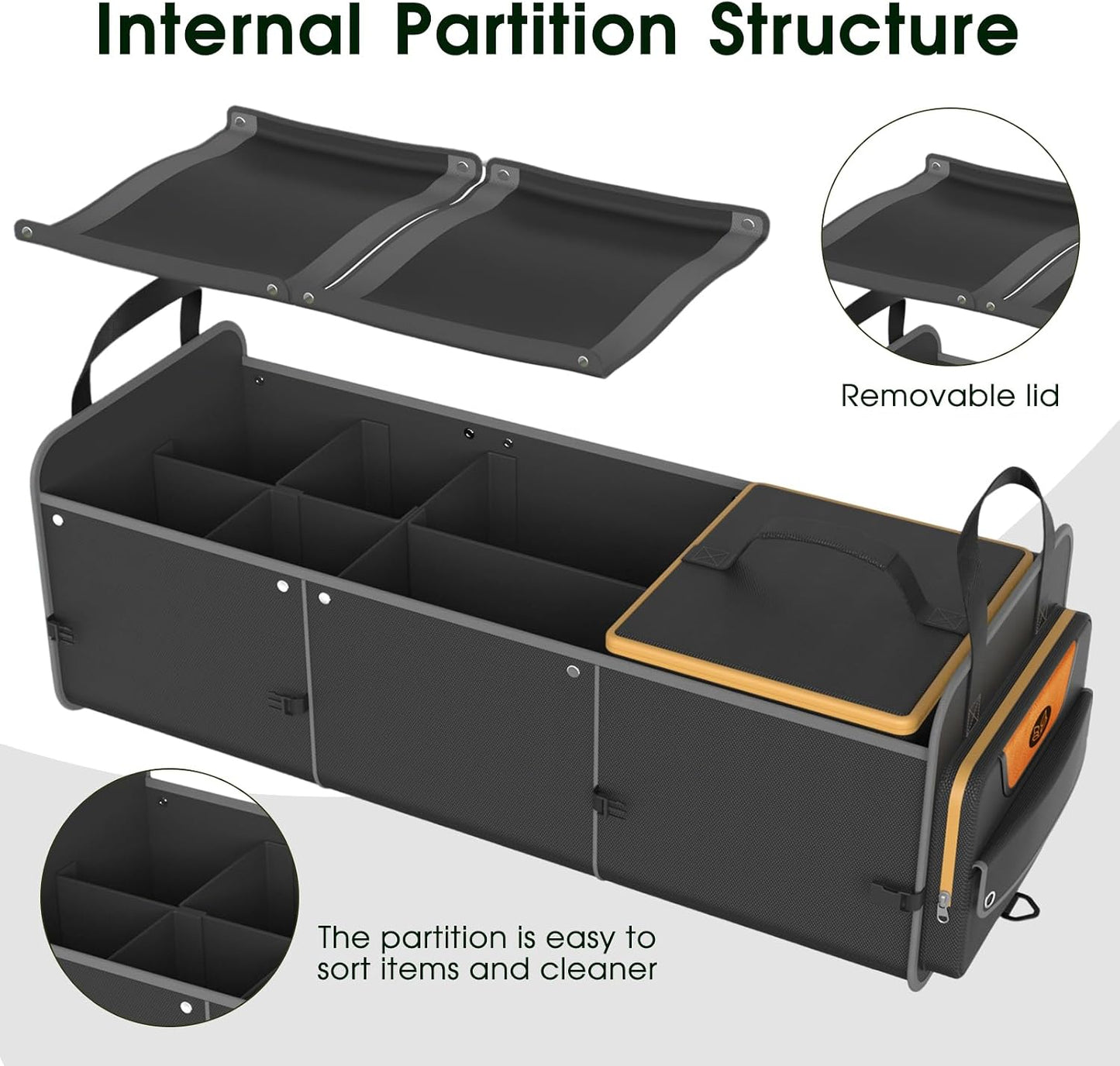 Organiz. maletero coche todoterreno impermeable plegable