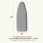 Funda almohadilla plancha 18x49" algodón grueso resistente