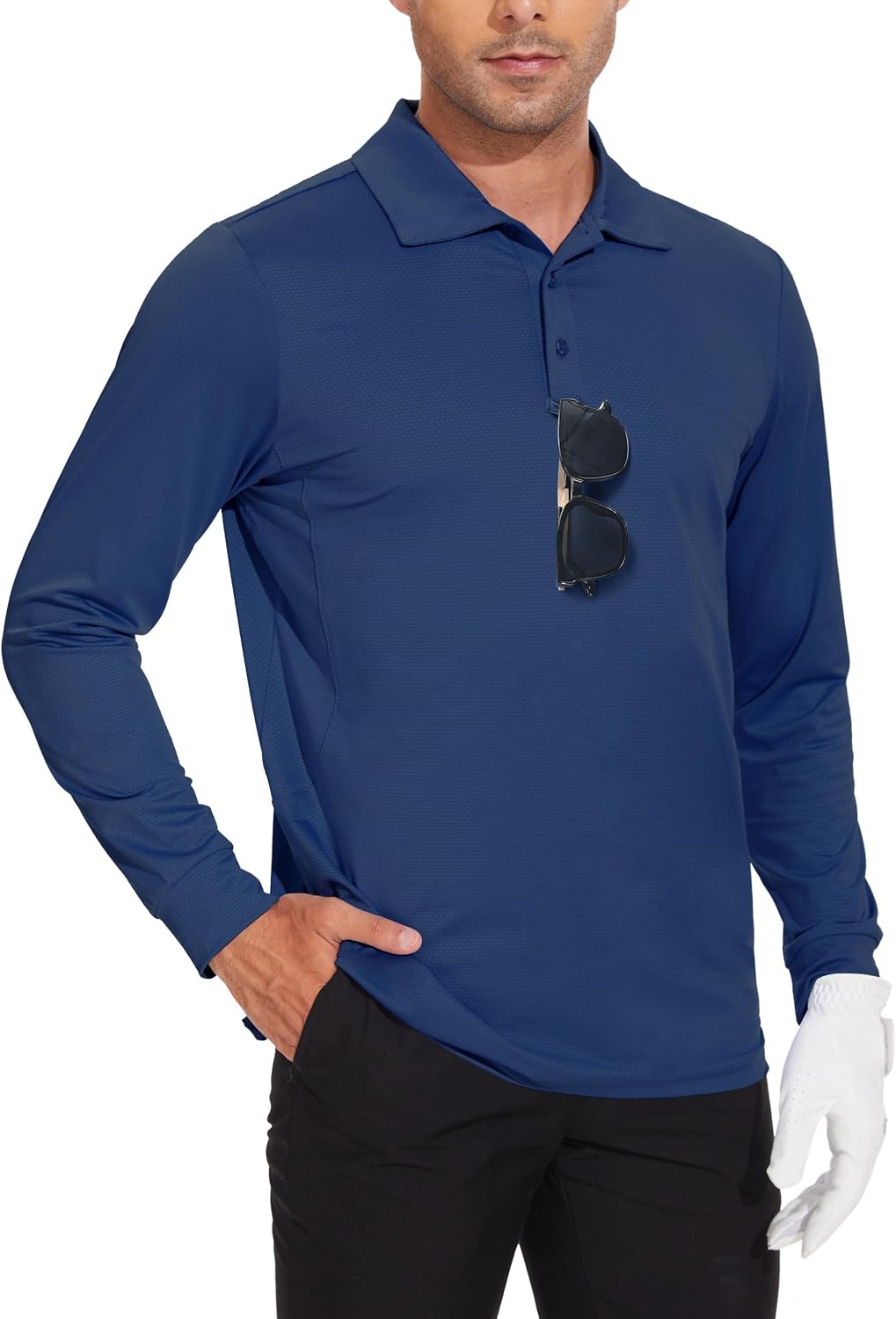 Polos golf manga larga hombre secado rápido UPF50