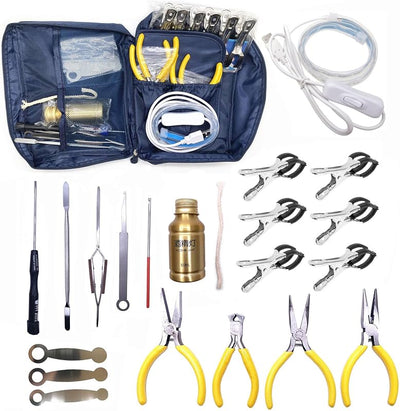 Kit 20 Pzas Herramientas Flauta con Bolsa Led Cubierta Llave