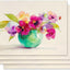 Set 4 servilletas flores burlap 12x18 pulg para mesa