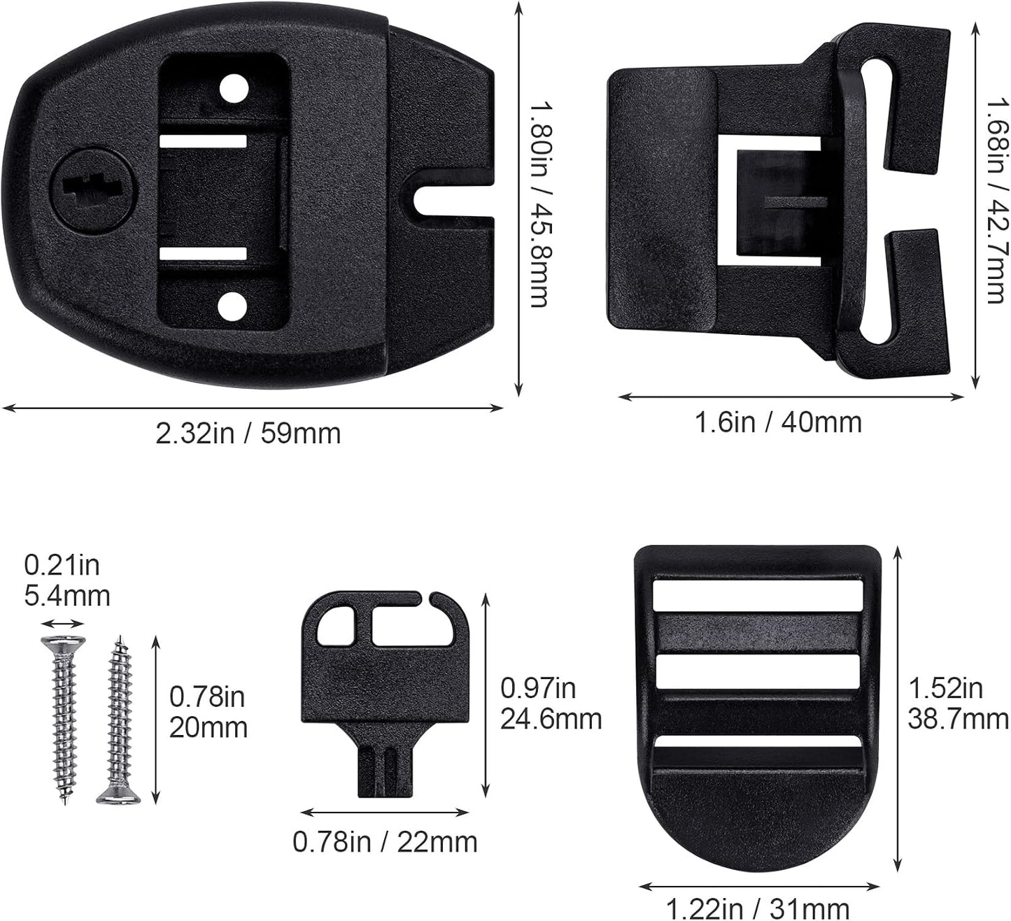 4 Set Clips Cubierta Bañera Hidromasaje Kit Reparación