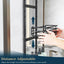 Organiz. ducha ajustable 5 niveles con soportes y ganchos