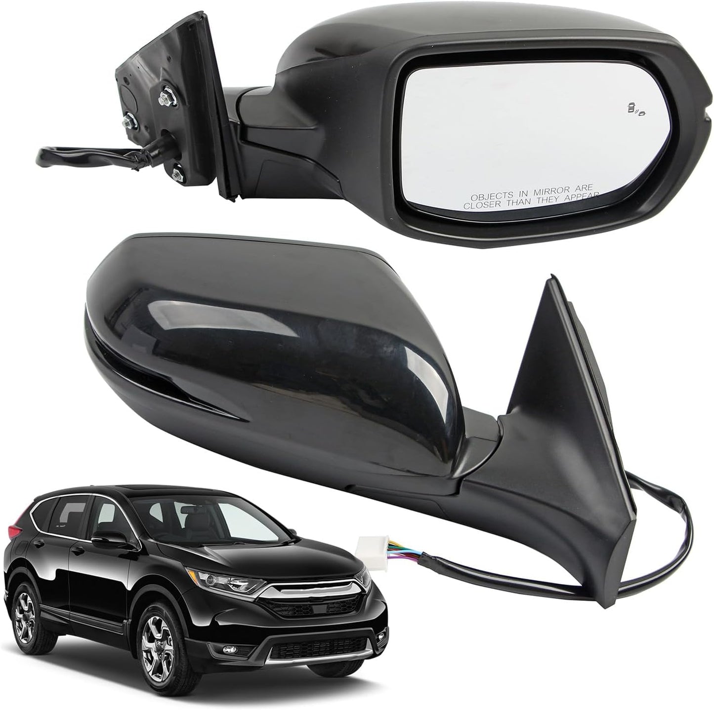 Espejo derecho Honda CRV 17-22 con luz giro y BSD