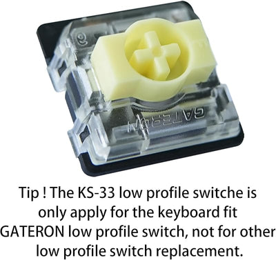 Interruptores KS-33 tipo Banana para teclado RGB 35 pzas