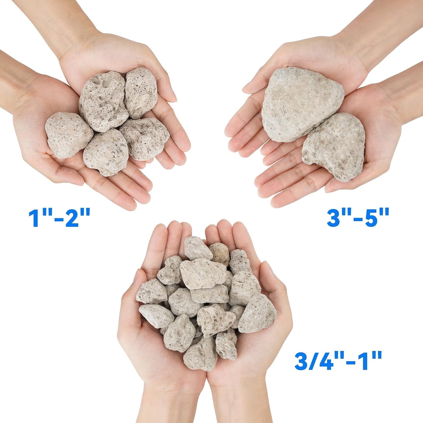 Piedras lava volcánica ignífugas para braseros 5lb