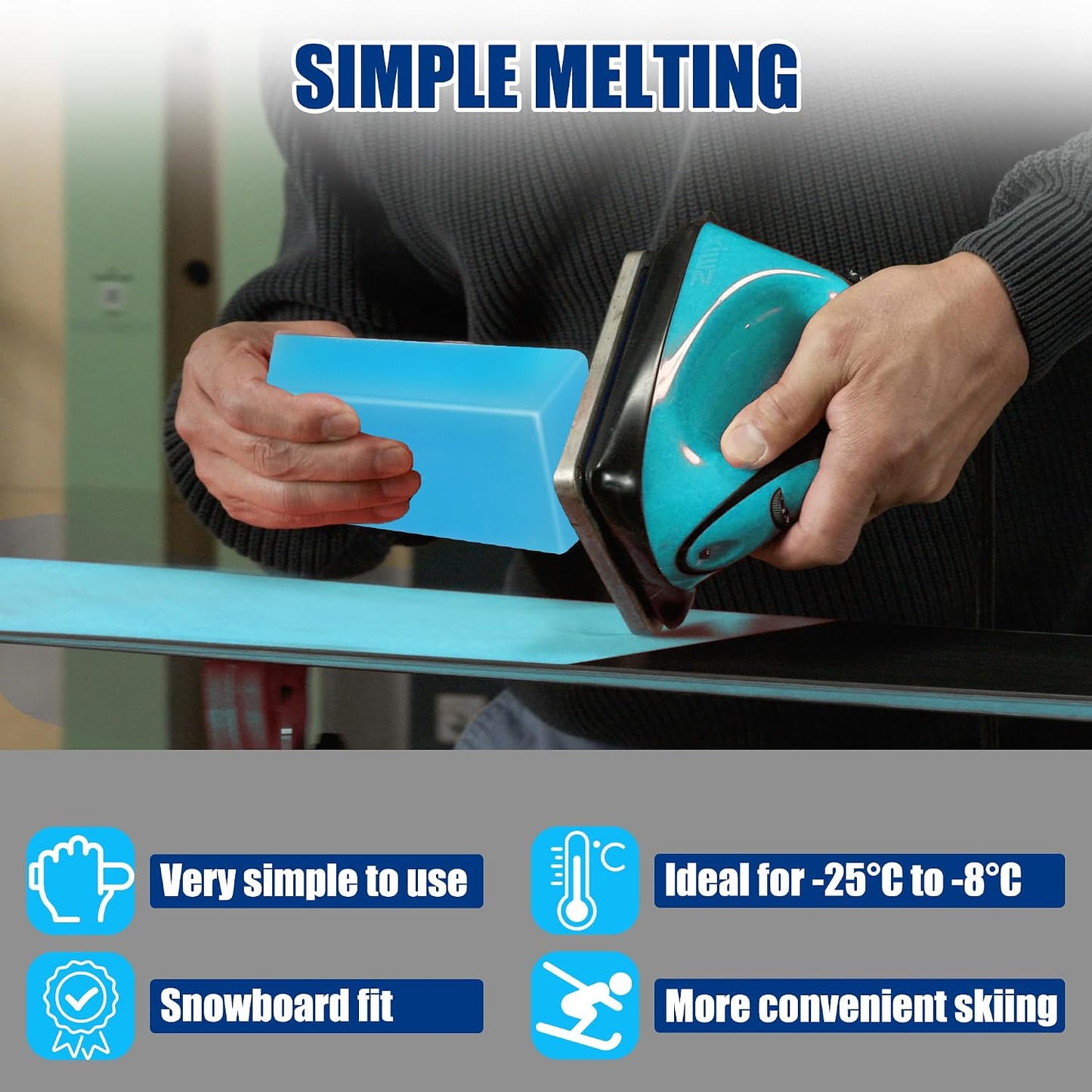 Cera para snowboard y esquí universal para proteger