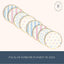 Platos pequeños de papel floral pastel para fiesta de Pascua, paquete de 8
