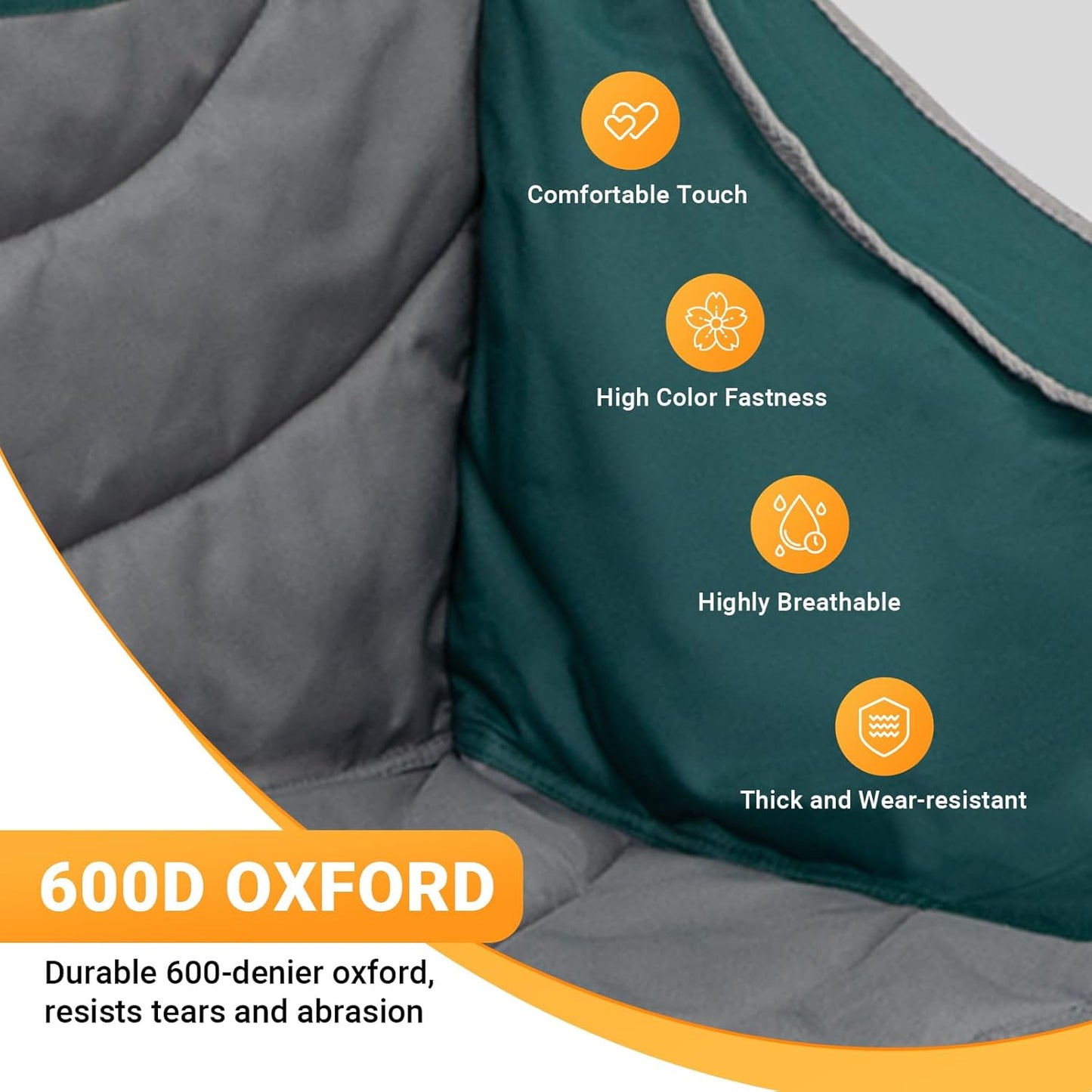Silla camping para 3 personas acolchada plegable XL